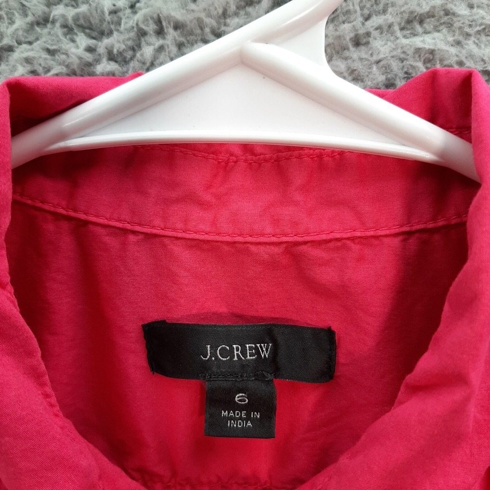 J Crew Shirt Womens 6 Pink Long Sleeve Top Preppy Careerwear Workwear Casual - Picture 5 of 13